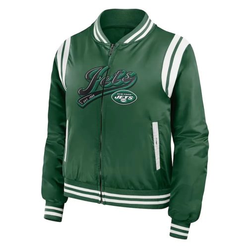 NFL Men’s New York Jets Green Bomber Jacket