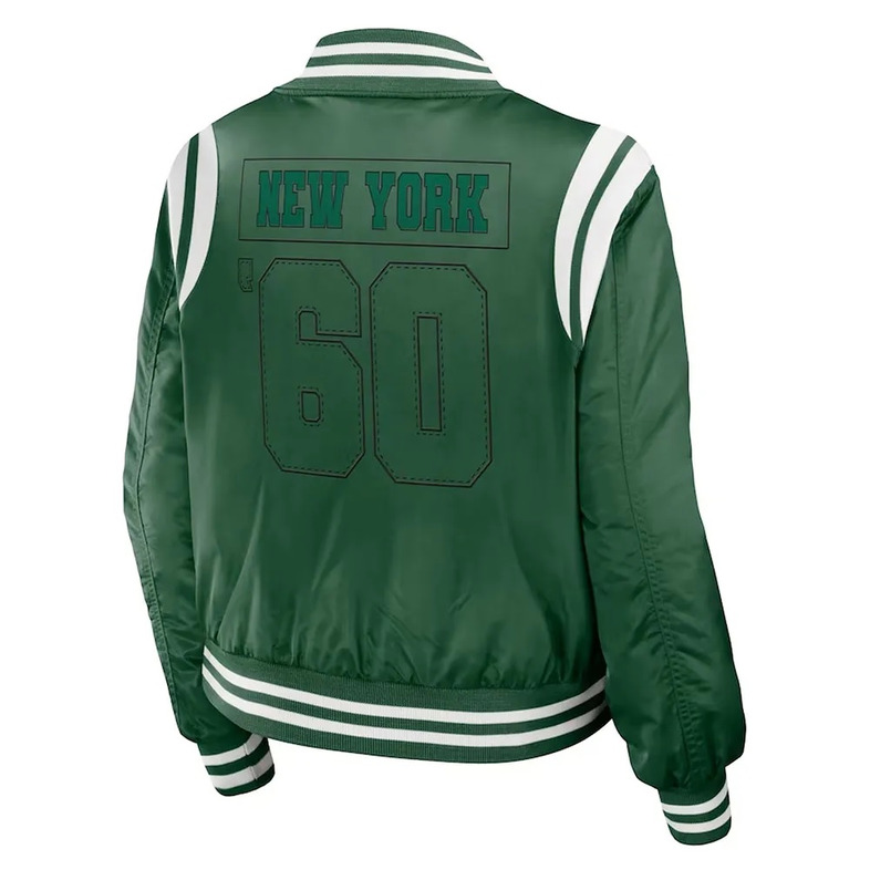 NFL Men’s New York Jets Green Bomber Jacket - Image 3