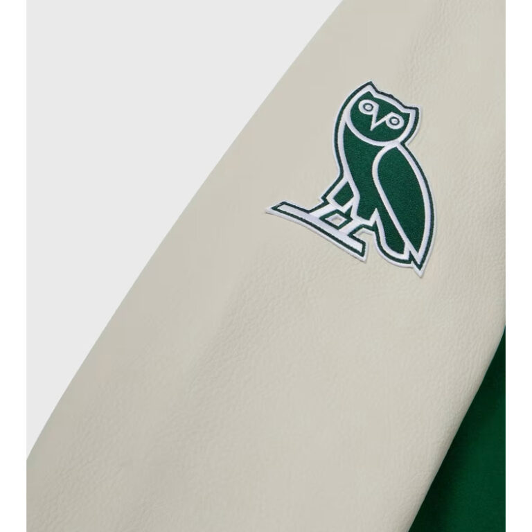 OVO x NFL Mens New York Jets Varsity Jacket - Image 4
