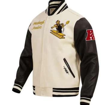 pittsburgh-steelers-cream-and-black-varsity-jacket