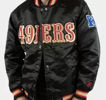 san-francisco-49ears-black-varsity-jacket
