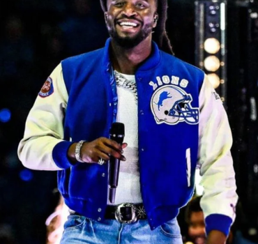 shaboozey-thanksgiving-halftime-show-detroit-lions-varsity-jacket