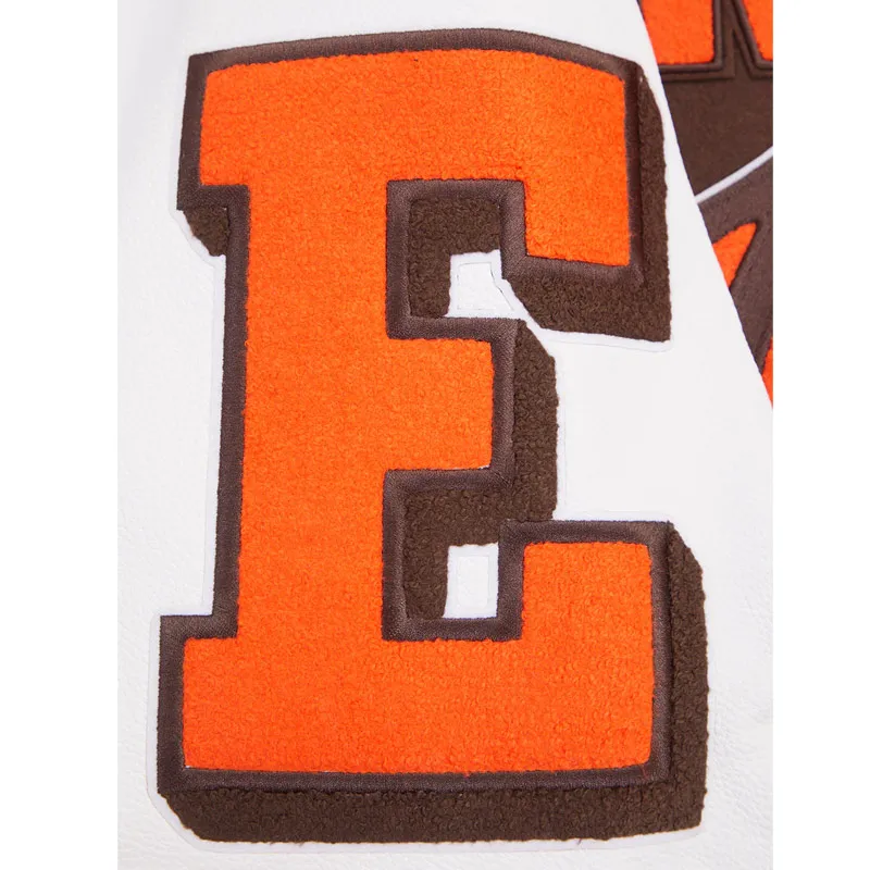 NFL Cleveland Browns Mash Up Varsity Jacket - Image 5