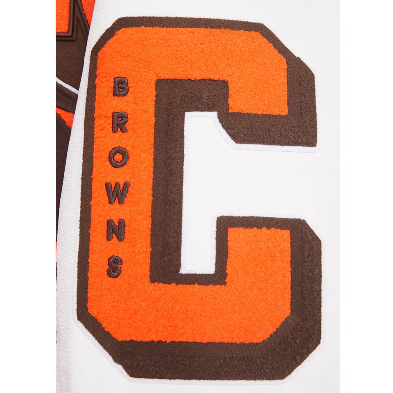NFL Cleveland Browns Mash Up Varsity Jacket - Image 6