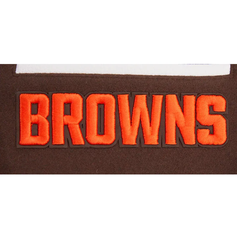 NFL Cleveland Browns Mash Up Varsity Jacket - Image 7