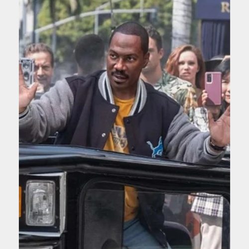 Men’s Eddie Murphy Detroit Lions Varsity Jacket