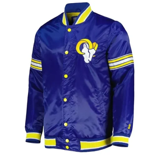 Men’s Los Angeles Rams Purple Satin Jacket