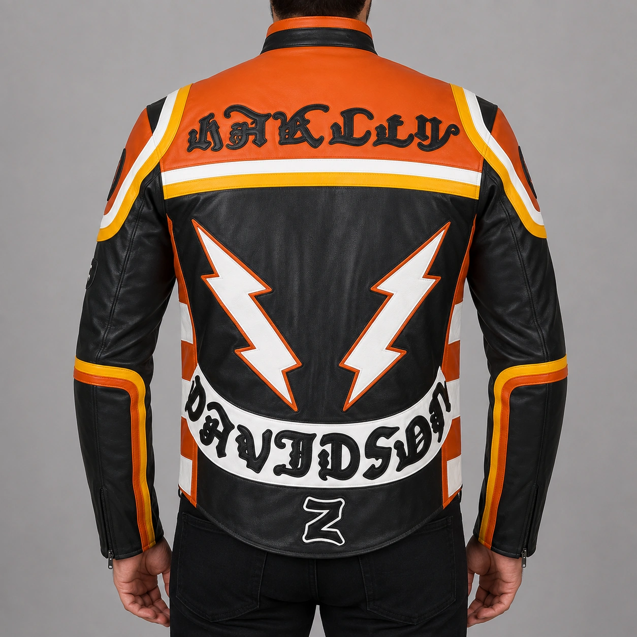 Harley Davidson HDMM Marlboro Man Mickey Rourke Biker Cowhide Leather Jacket - Image 4