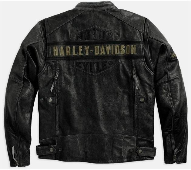 Harley-Davidson Men's Passing Link Triple Vent Biker Jacket Real Leather Jacket - Image 2