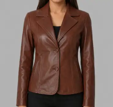 womens-brown-genuine-leather-blazer-jacket