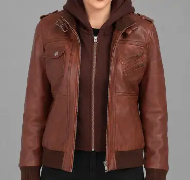 womens-brown-hooded-bomber-lambskin-leather-jacket