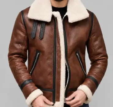 new-aviator-pilot-raf-b3-flying-bomber-fur-shearling-sheepskin-leather-jacket